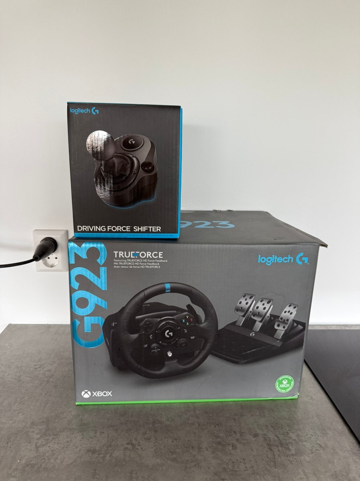 Logitech G923  inclusief shifter /G29 X-Box, Spelcomputers en Games, Ophalen, Zo goed als nieuw, Stuurtje of Sportattribuut, Xbox Original