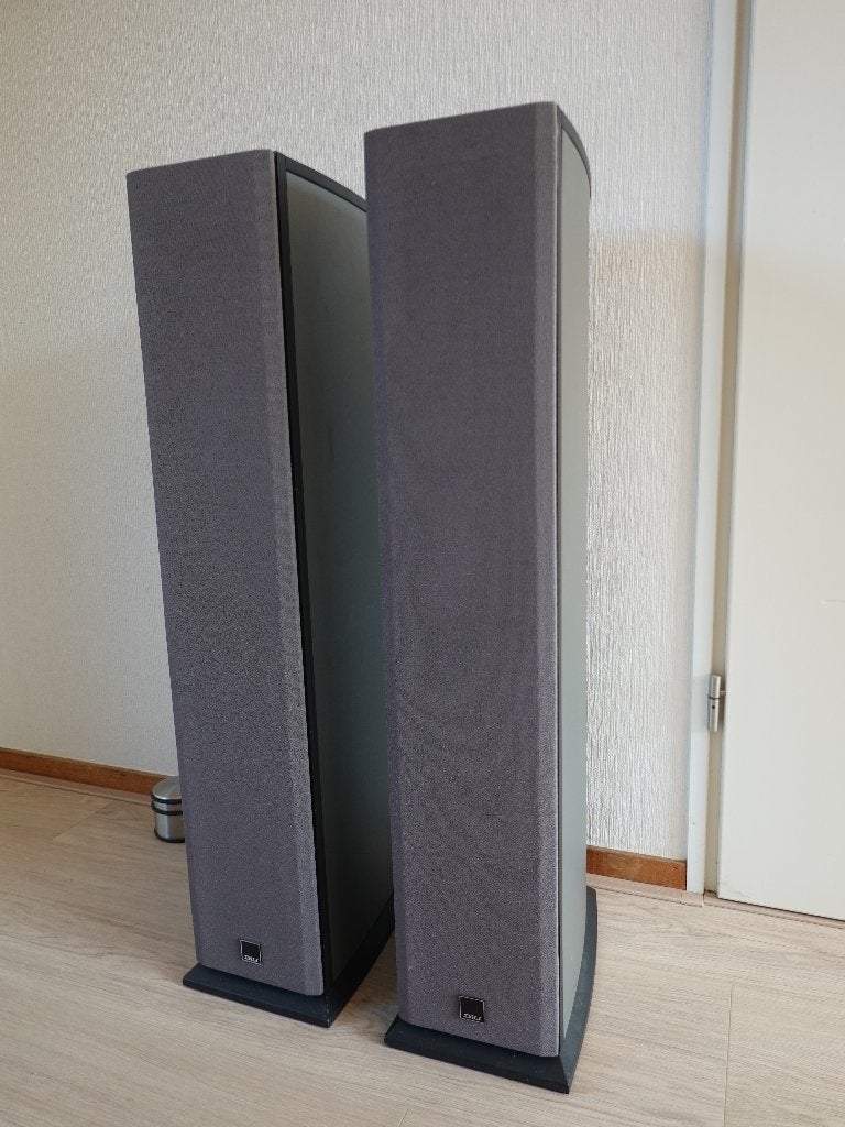 Dali Suite 1.7 zilvergrijs prachtig geluid, Audio, Tv en Foto, Luidsprekers, Gebruikt, 120 watt of meer, Front, Rear of Stereo speakers