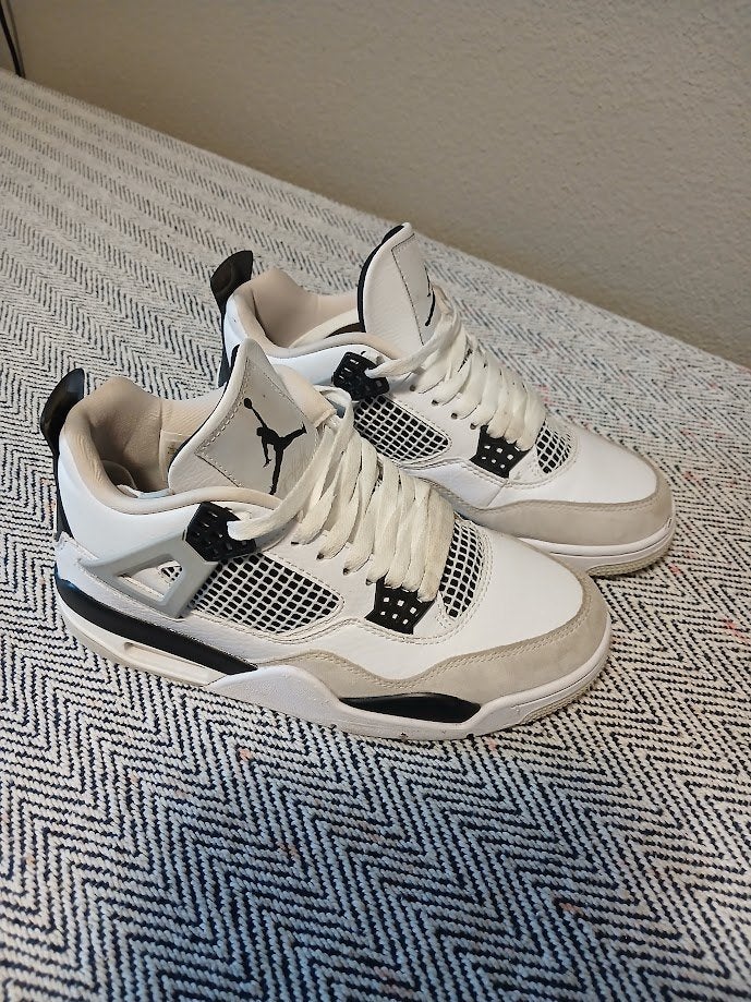 Nike Air Jordan 4 Retro Military Black, Kleding | Heren, Schoenen, Wit, Nike, Ophalen of Verzenden, Sneakers of Gympen