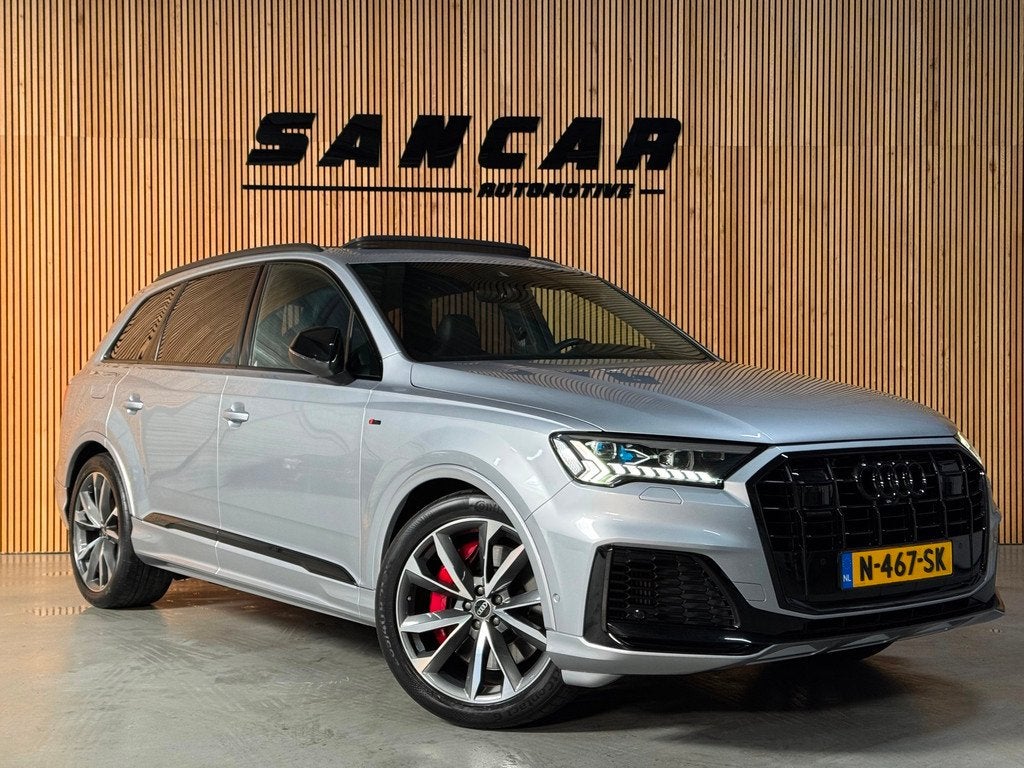 Audi Q7 60 TFSI e quattro S Competition PANO|LUCHTVERING|TRE, Auto's, Audi, Automaat, Adaptive Cruise Control, Gebruikt, 2995 cc