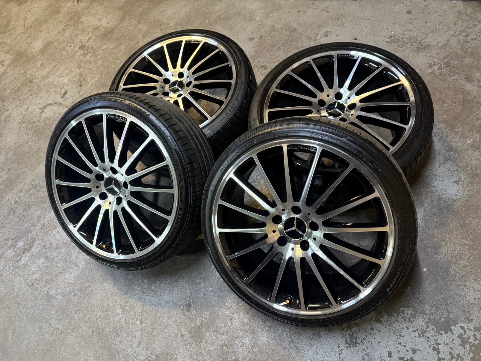 ✅ 19 inch Originele Mercedes velgen 5x112 C63 AMG W204, 19 inch, Gebruikt, Banden en Velgen, Ophalen of Verzenden