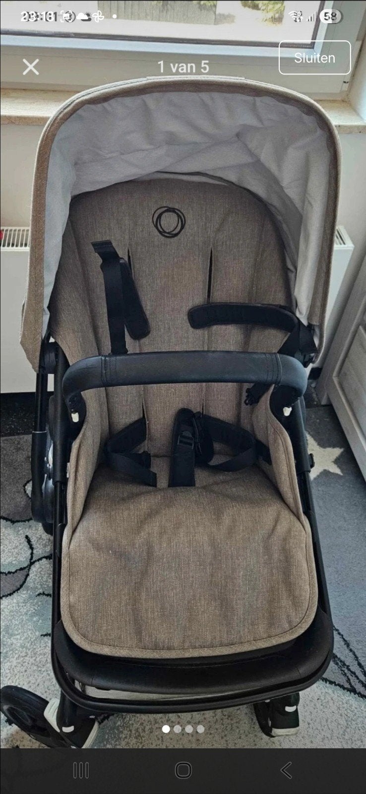 Bugaboo fox, Ophalen, Gebruikt