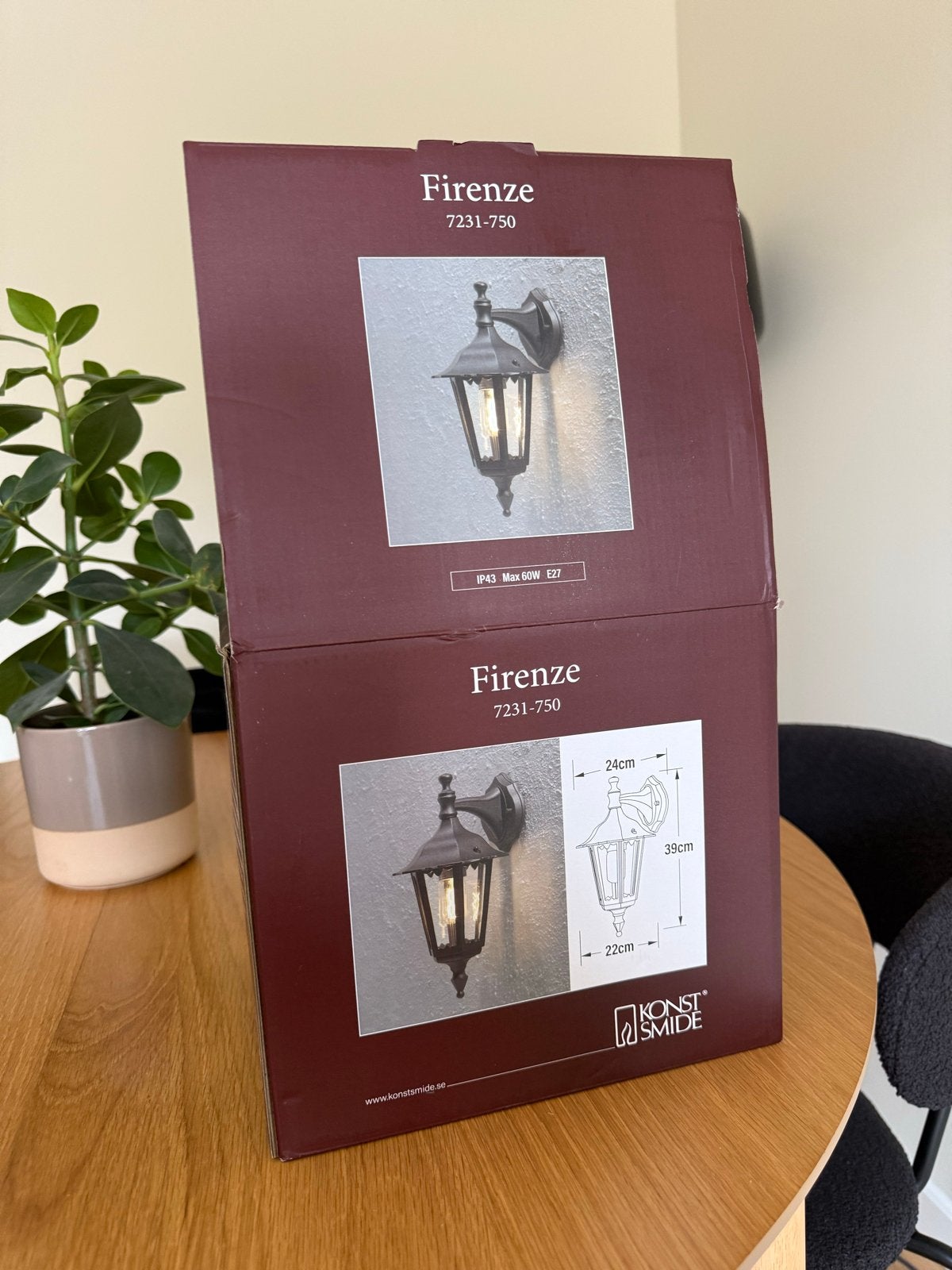 Firenze buitenlamp lantaarn - Nieuw in verpakking, Ophalen of Verzenden, Nieuw