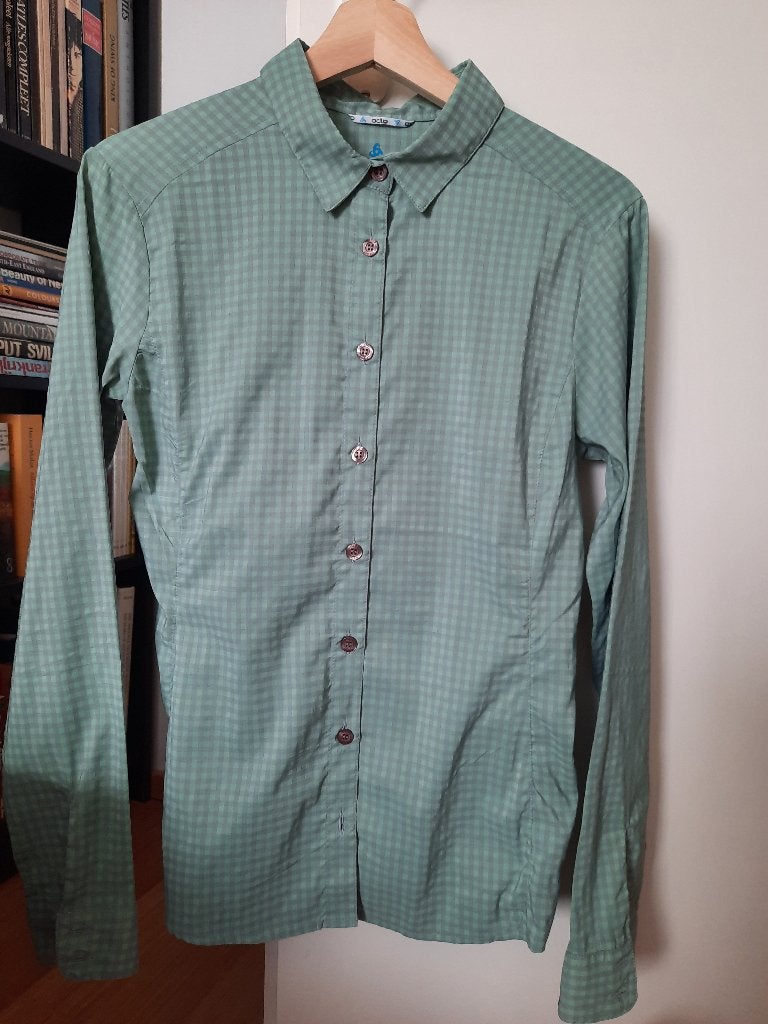 Odlo wandelblouse groen, Maat 38/40 (M), Verzenden, Overige typen, Zo goed als nieuw