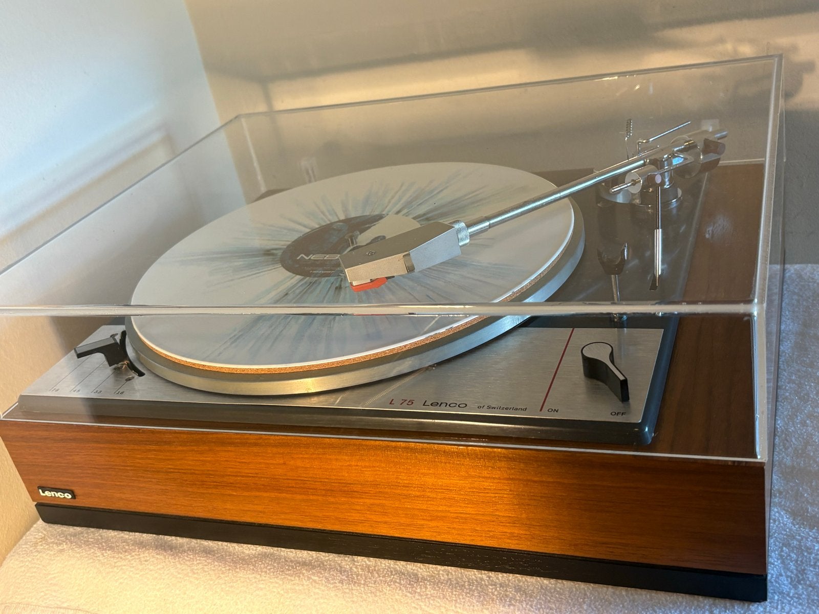 Prachtige vintage Lenco L75- volledig gereviseerd., Overige merken, Refurbished, Pitch-regelaar, Ophalen of Verzenden