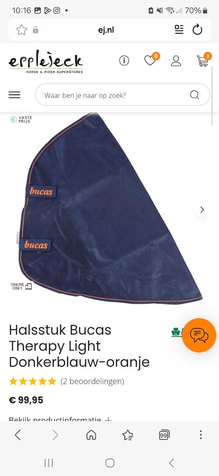 bucas therapy, Dieren en Toebehoren, Ophalen of Verzenden, Gebruikt