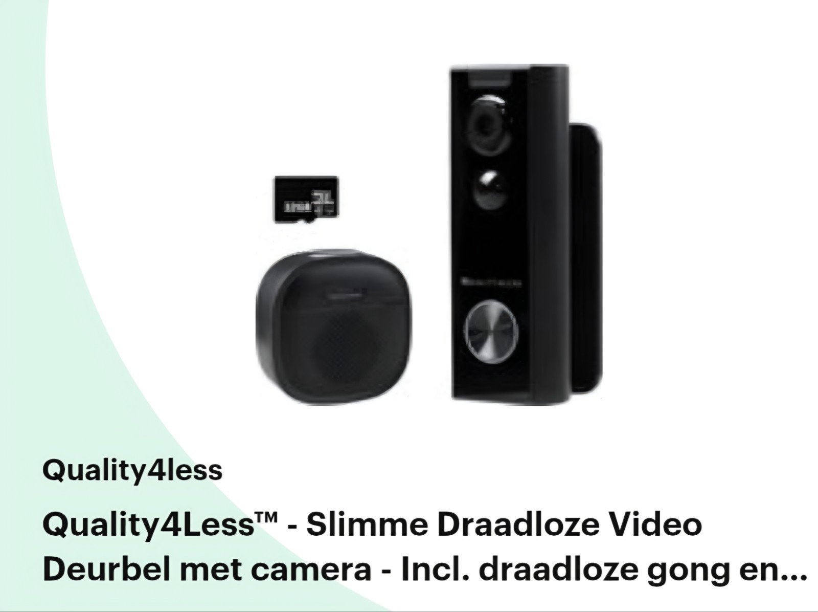 Slimme Draadloze Video Deurbel met camera, Ophalen of Verzenden