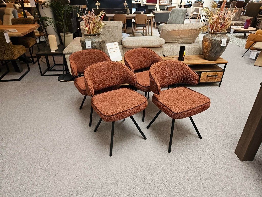 Stoel Sellie | 4 stuks | Showroommodel, Overige kleuren, Zo goed als nieuw, Ophalen, Moderne stijl