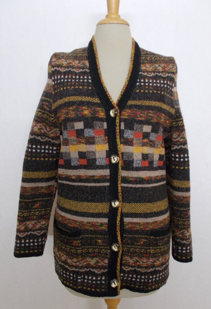 Apart wol mix print vest van Janine Pauporte! M, Kleding | Dames, Verzenden, Zo goed als nieuw, Maat 38/40 (M), Meerkleurig