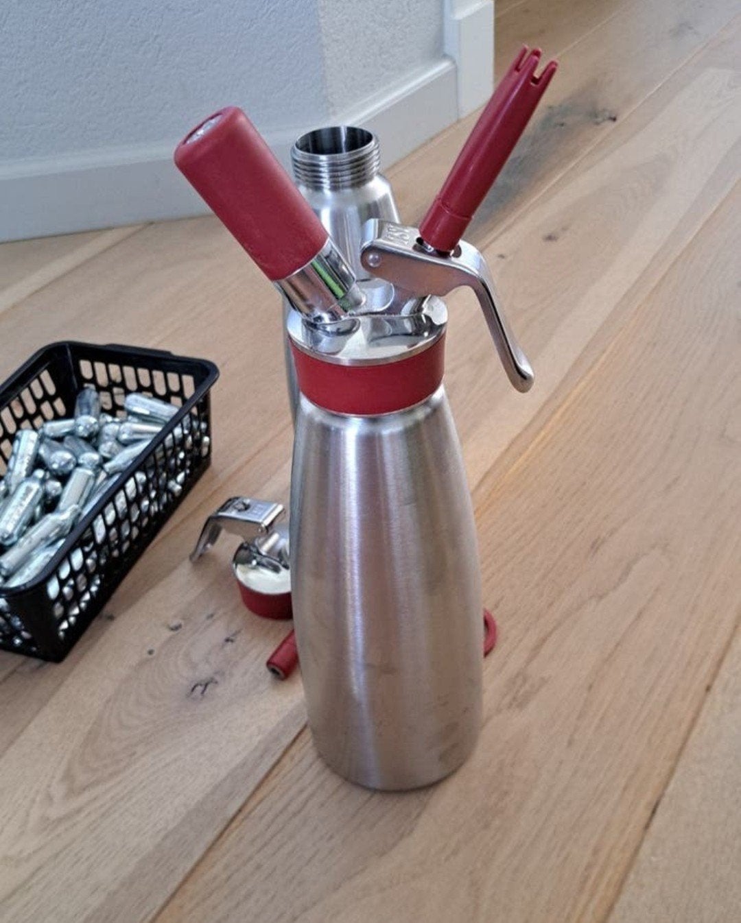 ISI slagroomspuit 1L, 4 liter of meer, Ophalen of Verzenden, Zo goed als nieuw, 3 snelheden of meer