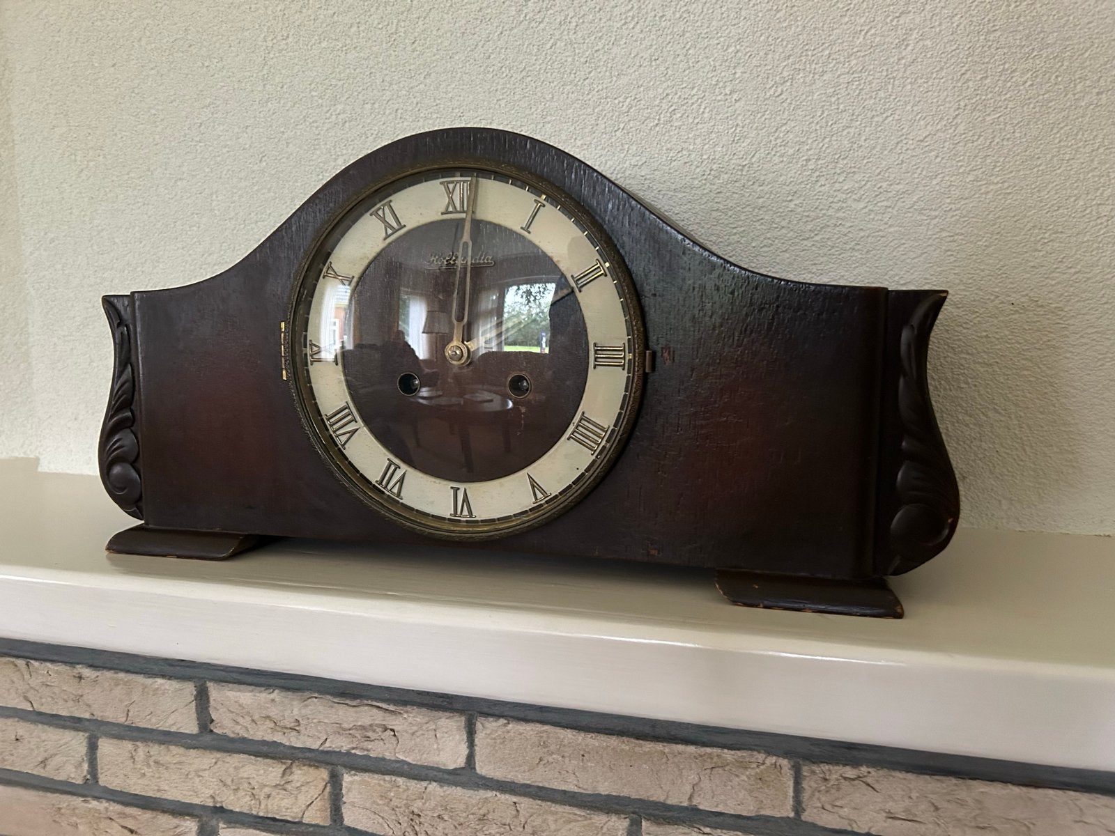 Antieke schoorsteenklok - Pendule, Ophalen of Verzenden