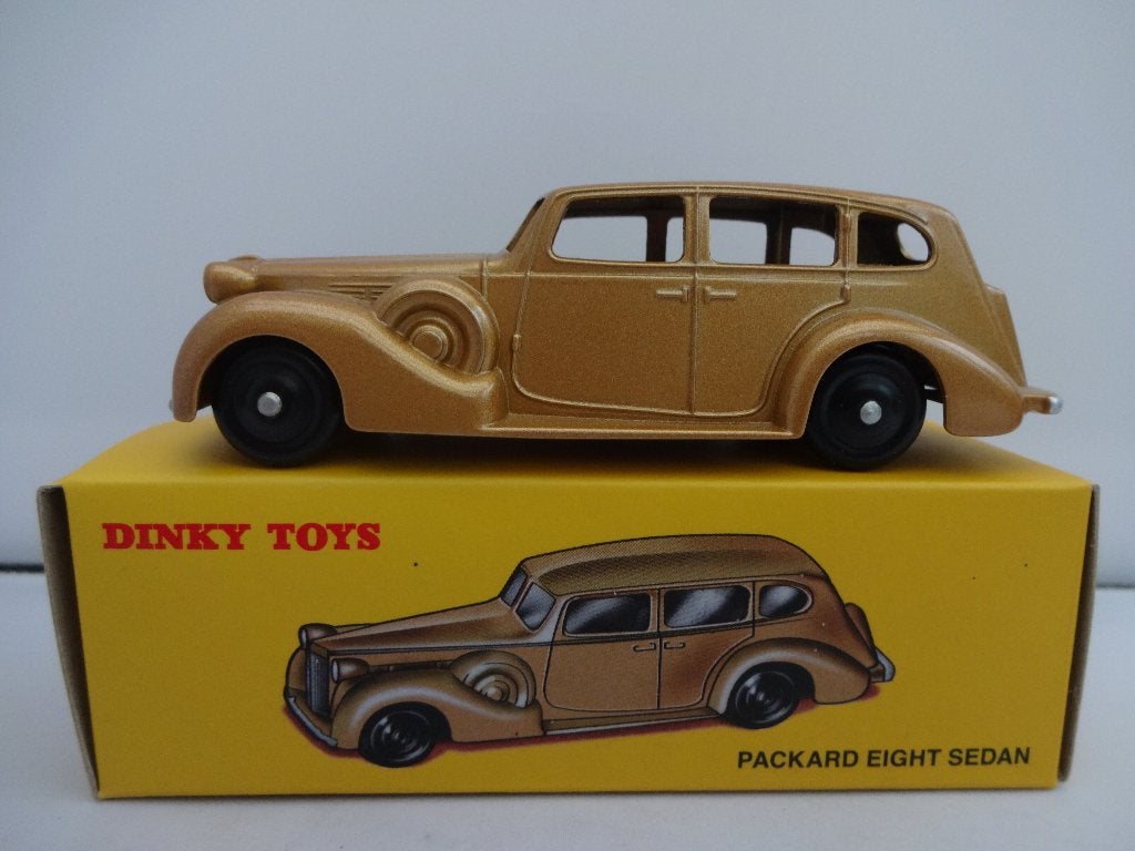 Packard Eight Sedan goudbruin nr: 24P van Dinky Toys 1:43, Ophalen of Verzenden, Nieuw, Auto, Dinky Toys