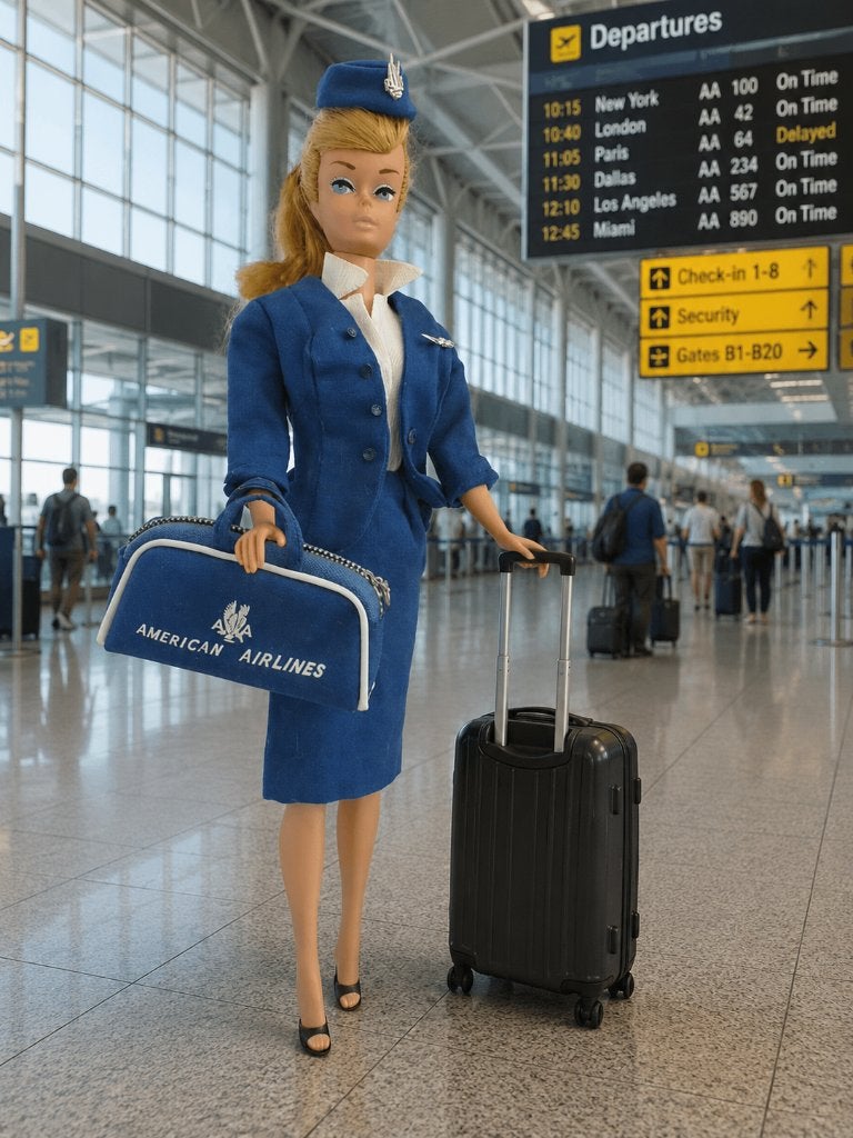Vintage Barbie American Airlines Stewardess Outfit #984., Verzamelen, Poppen, Ophalen of Verzenden, Nieuw, Kleertjes