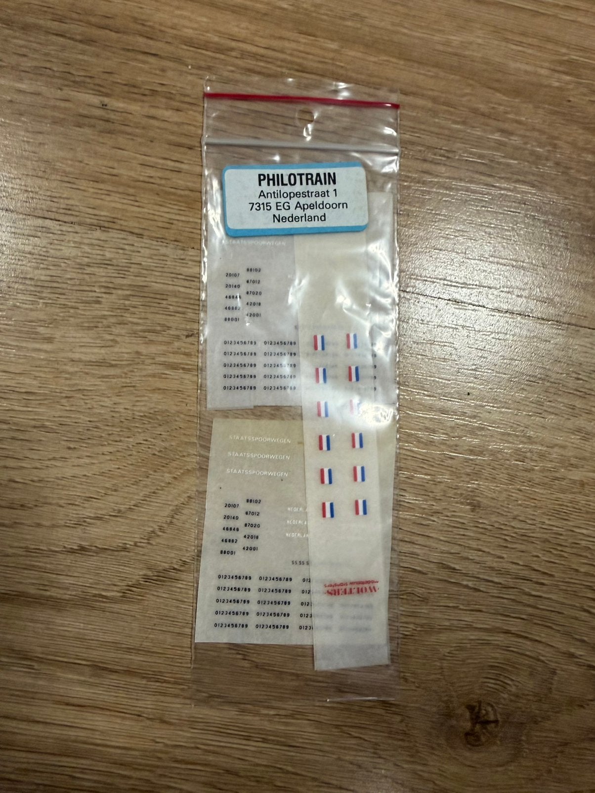 Philotrain water decals, Hobby en Vrije tijd, Modeltreinen | H0, Overige merken, Gelijkstroom, Overige typen, Ophalen of Verzenden