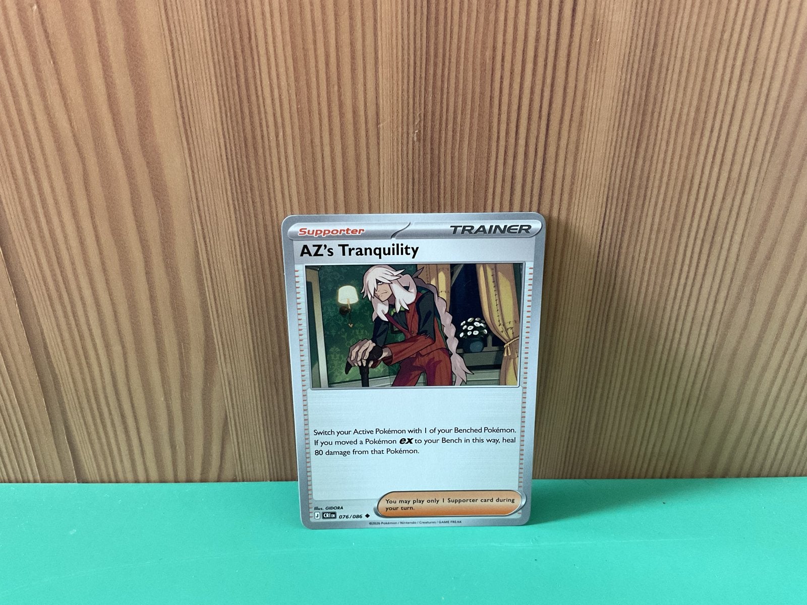 Pokémon TCG: AZ's Tranquility Supporter Trainer Kaart, Ophalen, Zo goed als nieuw, Losse kaart