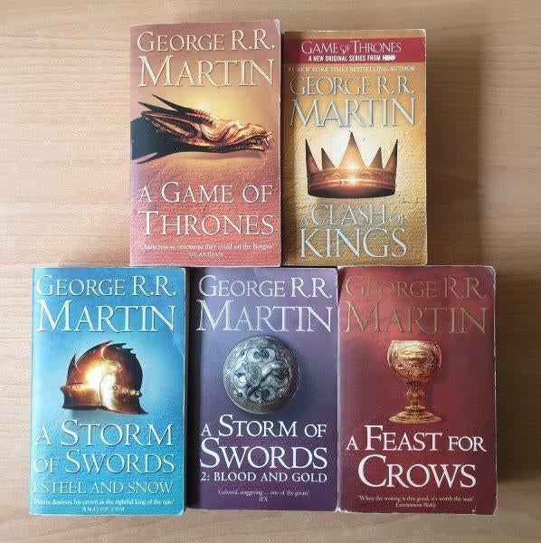 George R. R. Martin - A Song of Ice and Fire 1 t/m 4, Ophalen of Verzenden, Gelezen, George R. R. Martin