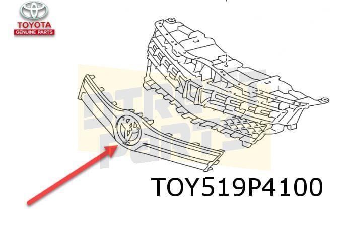 Toyota Auris grille (chrome) Origineel! 5312102110, -, Verzenden, -, Nieuw