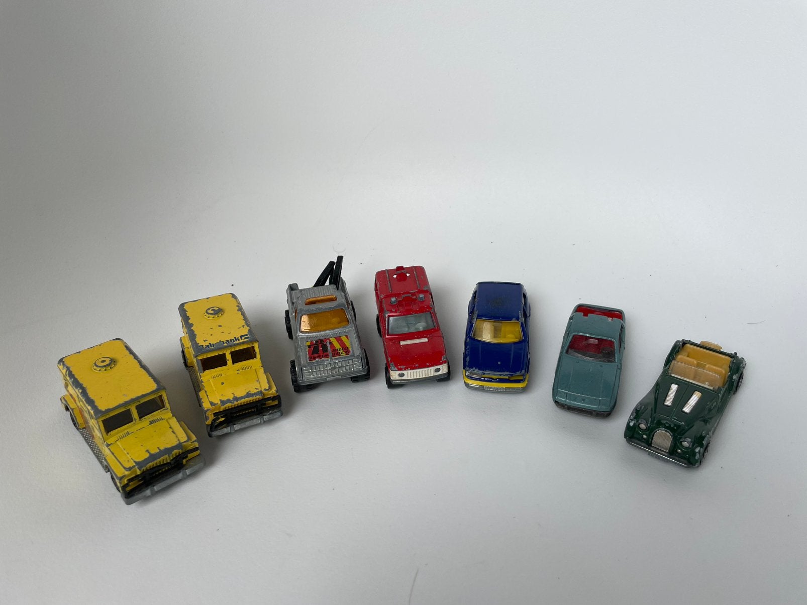 Lotje Majorette Morgan Porsche 924 VW Golf Range Rover 1/50, Ophalen of Verzenden, Gebruikt, Auto, Majorette