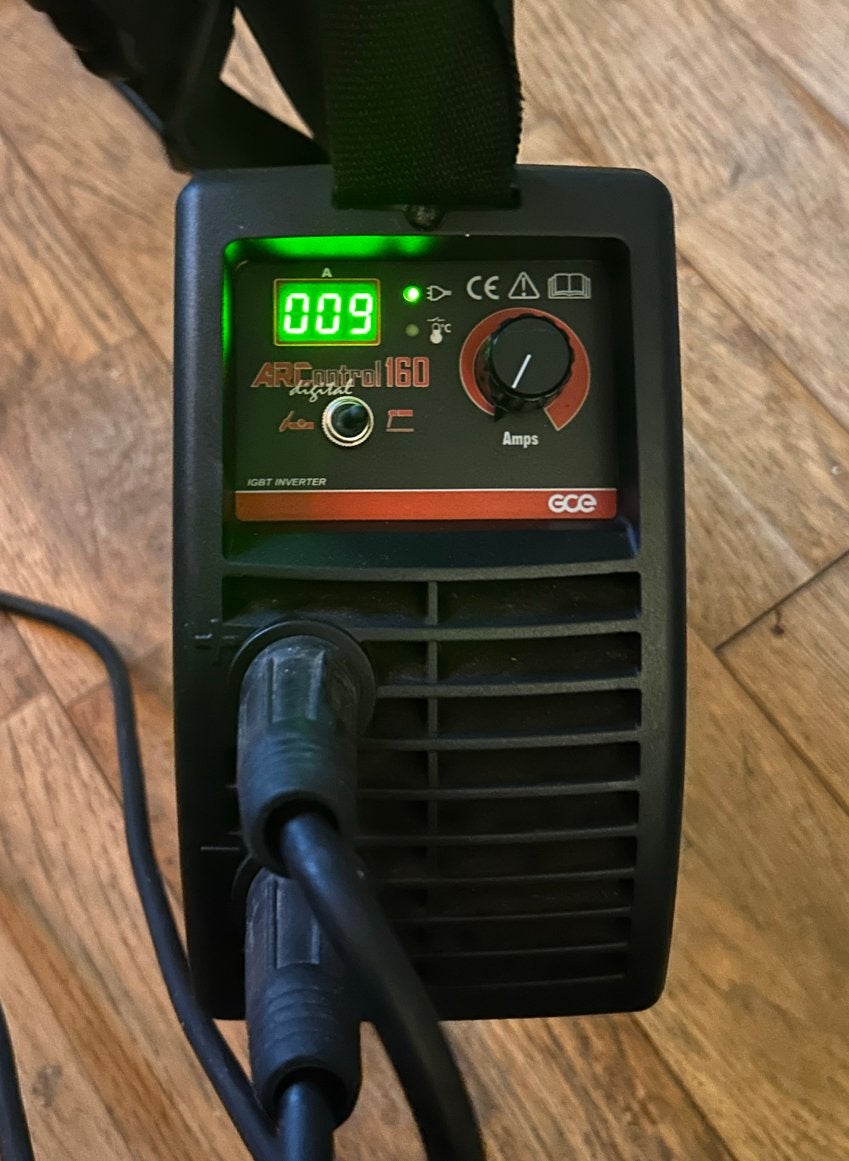 GCE Lasinverter/lasapparaat 160 A voor elektrodes, Doe-het-zelf en Verbouw, Gereedschap | Lasapparaten, Ophalen, Gebruikt, 150 tot 250 ampère