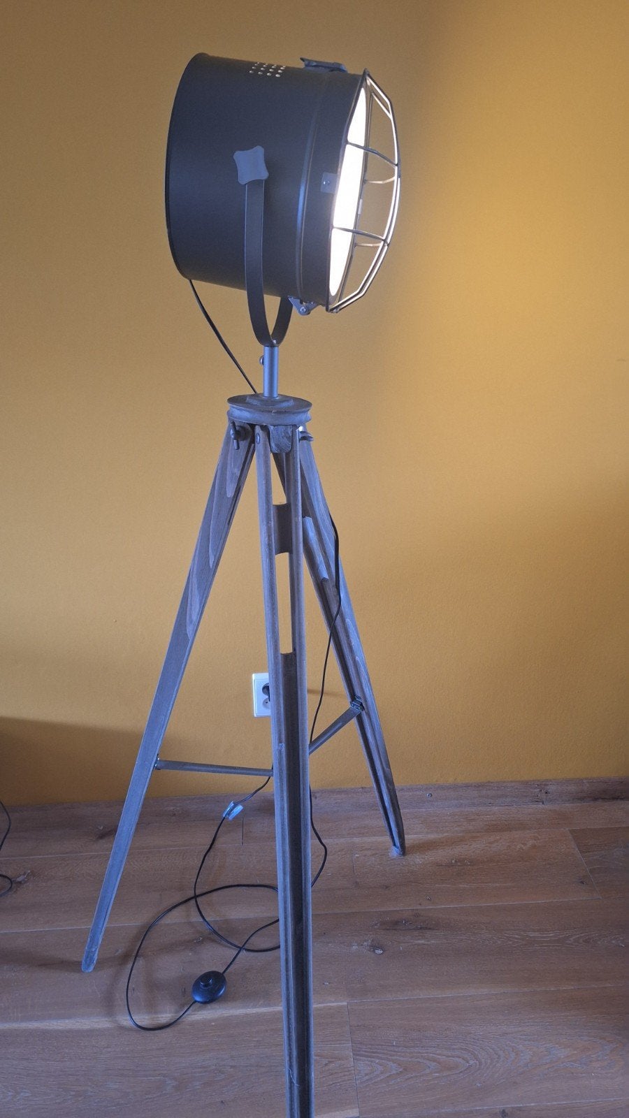 set 2 industriële driepoot lampen, groot en klein, Ophalen, 100 tot 150 cm