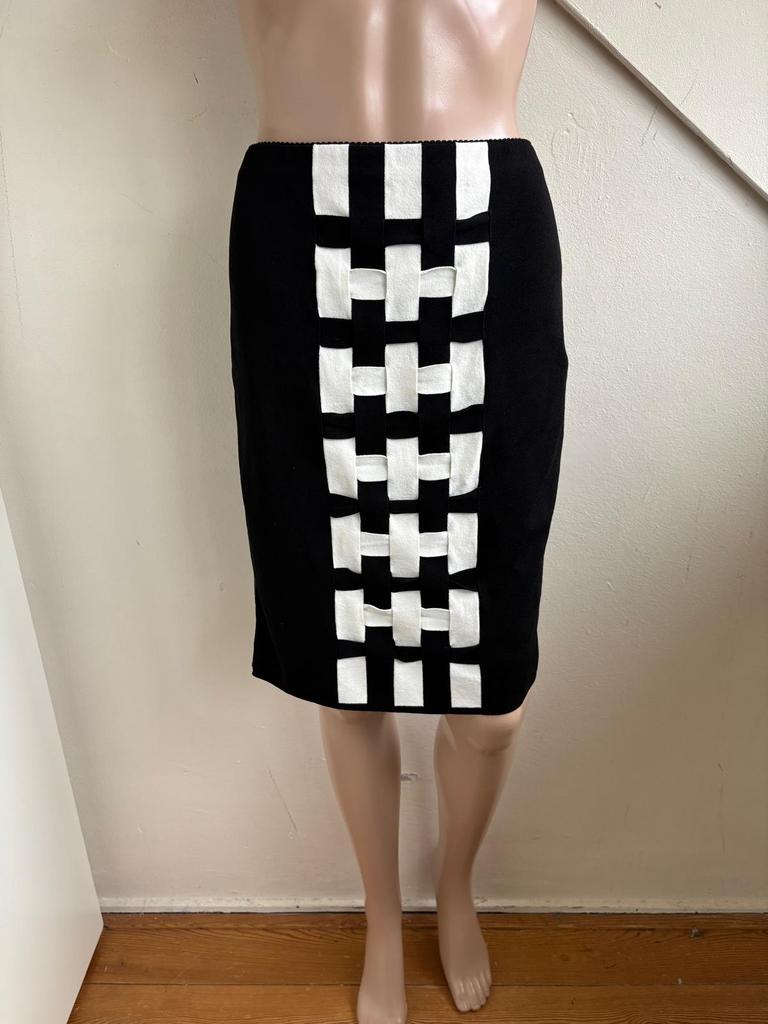 Marc Cain rok bandage stretch maat N4 = 40 zwart wit, Kleding | Dames, Maat 38/40 (M), Zwart, Ophalen of Verzenden, Zo goed als nieuw