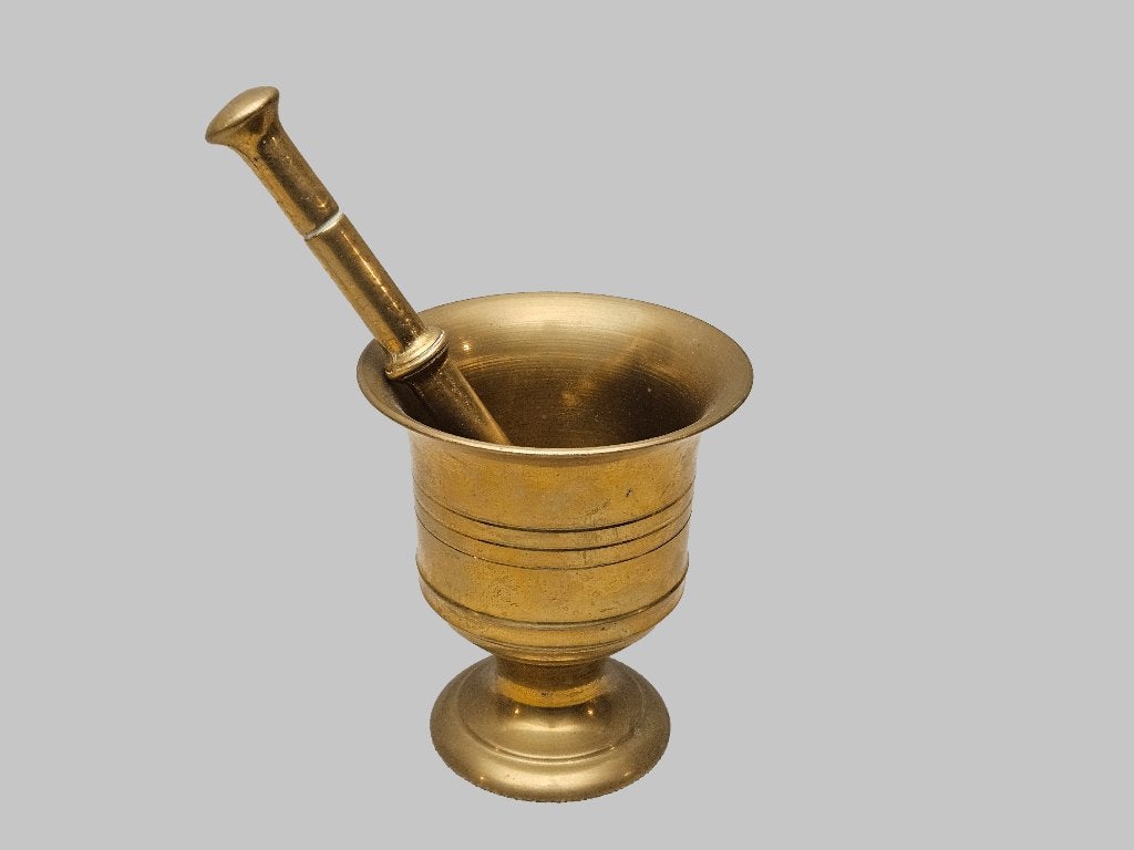Antiek vijzeltje met Stamper, Antiek en Kunst, Antiek | Koper en Brons, Ophalen of Verzenden, Koper