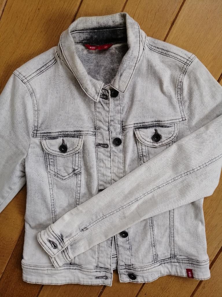 EDC by ESPRIT spijkerjack licht grijs maat XS - nieuw -, Nieuw, Ophalen of Verzenden, Maat 34 (XS) of kleiner, Grijs