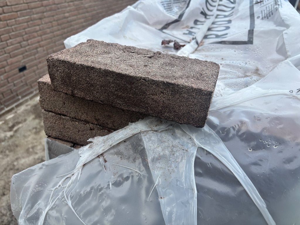 Bruine gevel stenen van Rodruza, Doe-het-zelf en Verbouw, Ophalen, Nieuw, Bakstenen