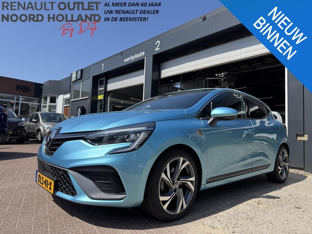 Renault Clio 1.6 E-Tech Hybrid 140 R.S. Line, Auto's, Renault, Gebruikt, Euro 6, 4 cilinders, Blauw