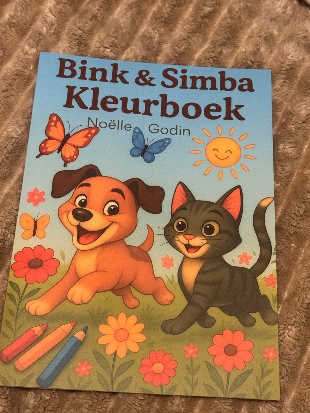Bink & Simba Kleurboek - Dappere Dieren, Fictie algemeen, Jongen of Meisje, Nieuw, Ophalen of Verzenden
