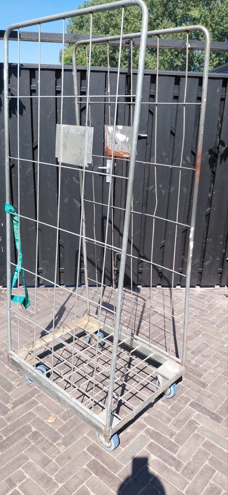 Stevige rolcontainer voor transport en opslag, 100 liter of meer, Ophalen, Transportkar