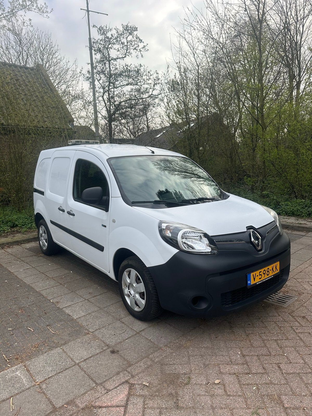 Renault Kangoo Z.e. Maxi 60PK 2017, Auto's, Parkeersensor, Zwart, Renault, Origineel Nederlands