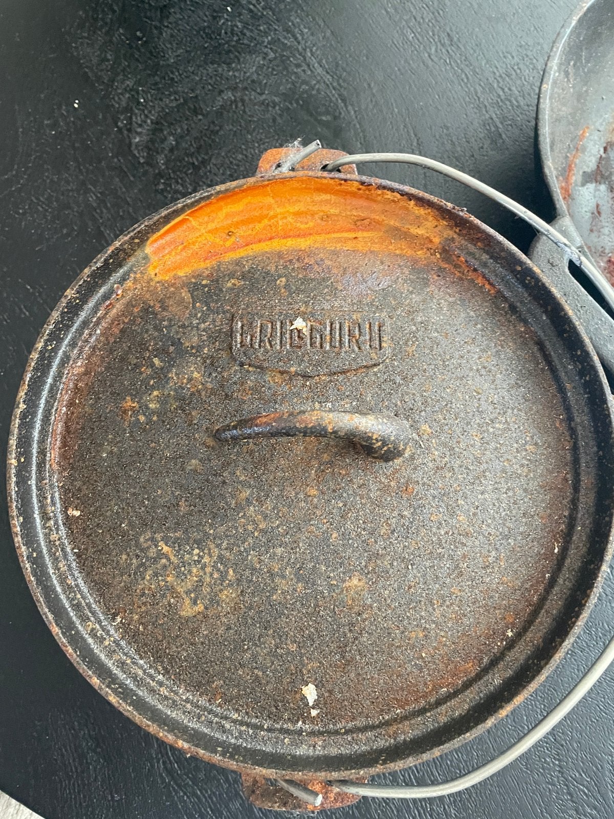 Dutch oven gietijzeren wok, Ophalen, Zo goed als nieuw