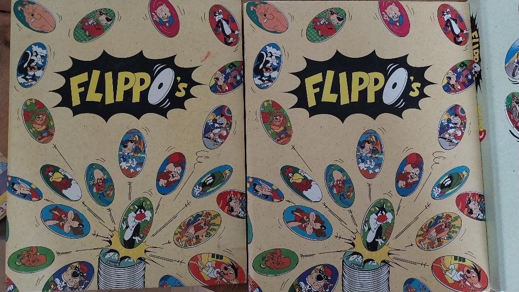 Flippo's mappen (niet compleet), Verzamelen, Flippo's, Map, Album of Poster, Adventure, Flying, Guinness Record, Looney Tunes