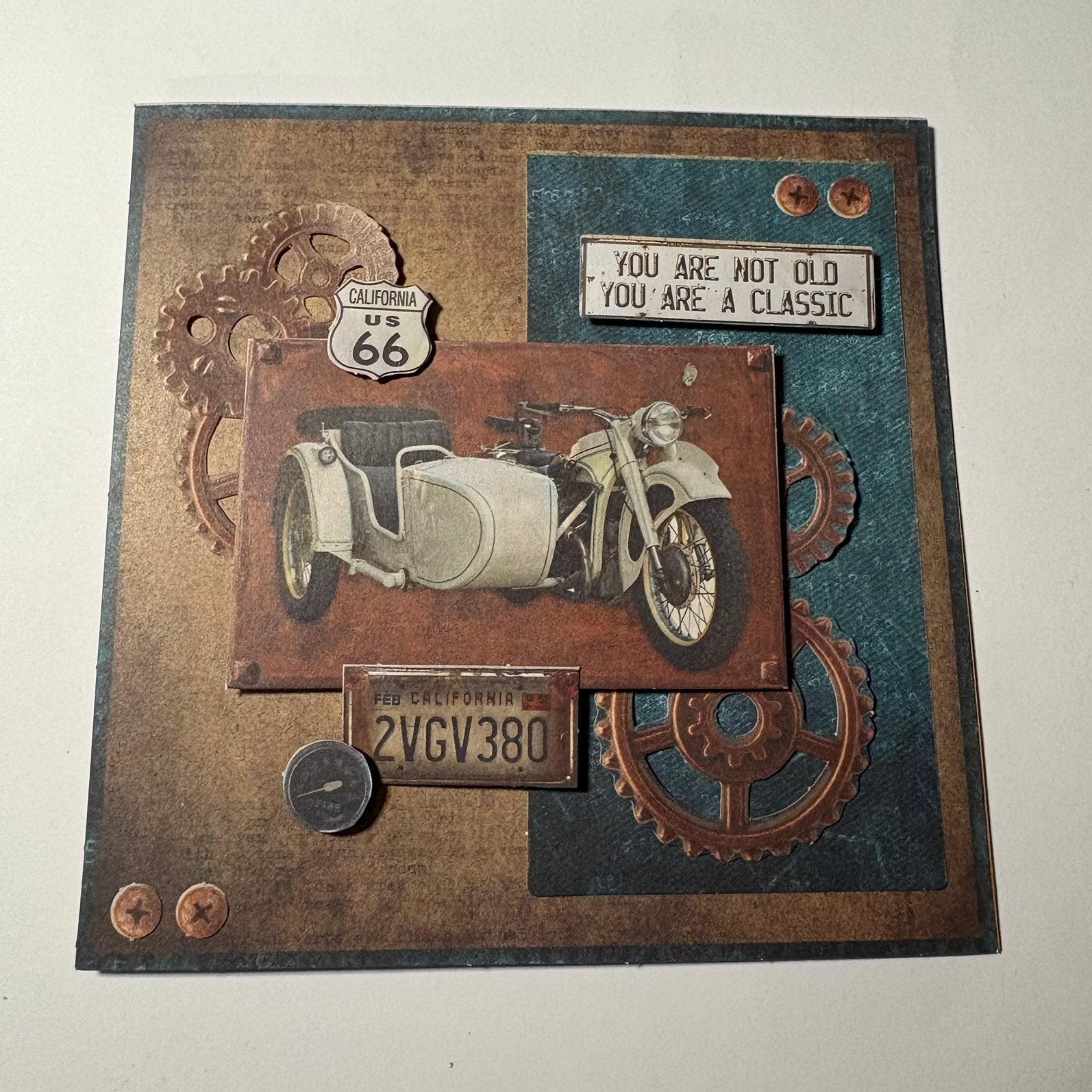 Kaart studio light gearhead’s workshop 7, Hobby en Vrije tijd, Kaarten | Zelfgemaakt, Ophalen of Verzenden, Nieuw, Overige thema's
