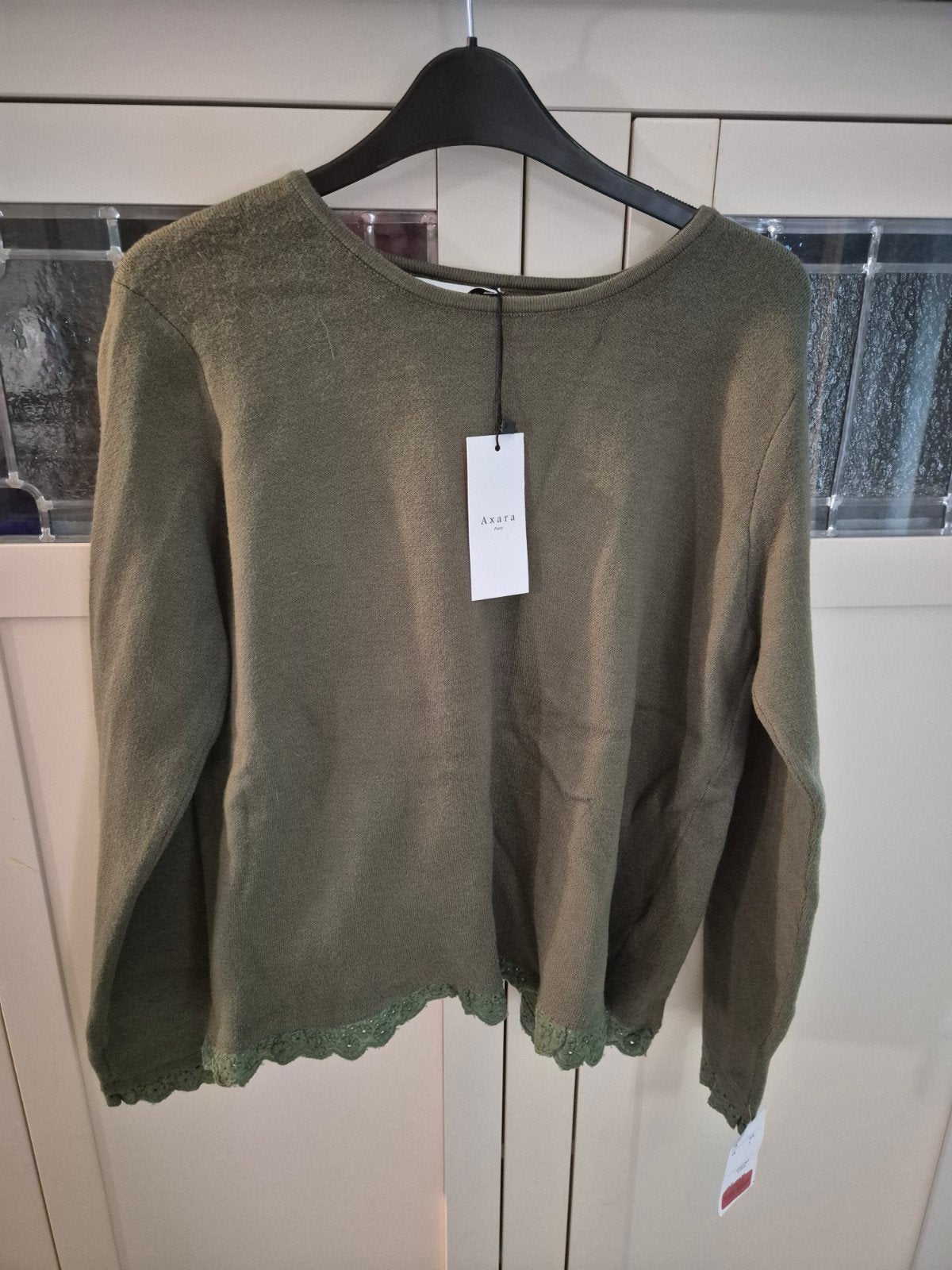Nieuwe Axara trui met kanten details - Maat L, Maat 42/44 (L), Nieuw, Axara, Ophalen of Verzenden