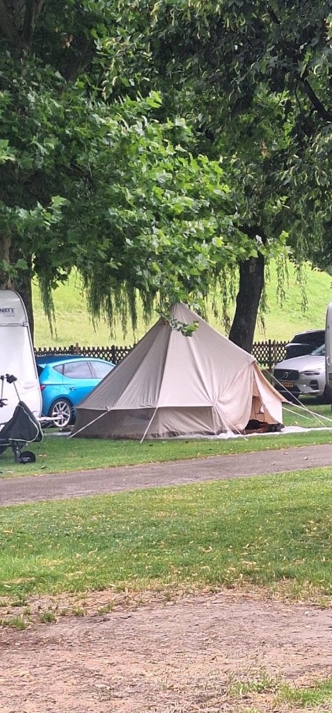 Obelink Sahara 400 Bell Tent – slechts 3 keer gebruikt, Ophalen, Zo goed als nieuw, Tot en met 4
