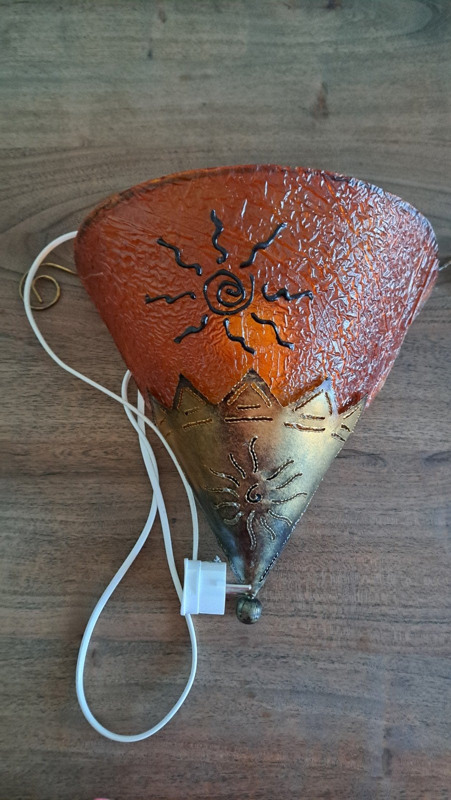 wandlamp te koop, Ophalen, Kunststof, Oranje
