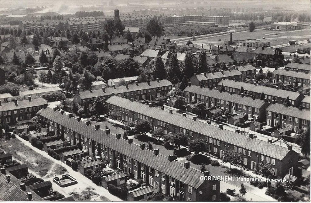 Gorinchem (Z.H.) Panorama Haarwijk, 1964, Ophalen of Verzenden, 1960 tot 1980, Ongelopen, Zuid-Holland