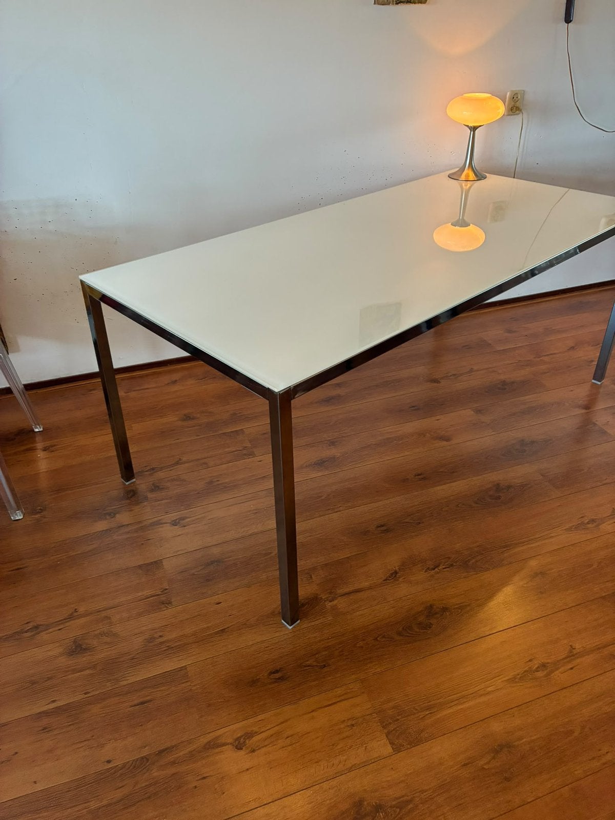 Glazen eetkamertafel ikea Torsby 180x85, Huis en Inrichting, Ophalen, Zo goed als nieuw, Rechthoekig, 50 tot 100 cm