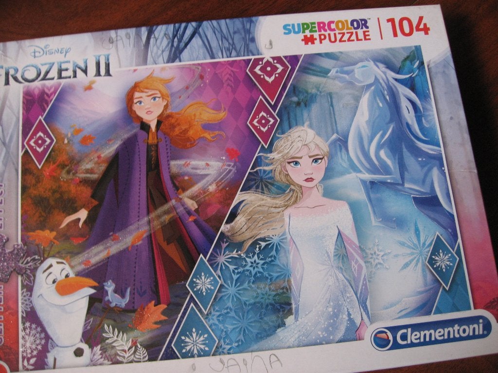 Puzzel Disney frozen 2 104 stukjes, Ophalen, Meer dan 50 stukjes, Zo goed als nieuw, 6 jaar of ouder