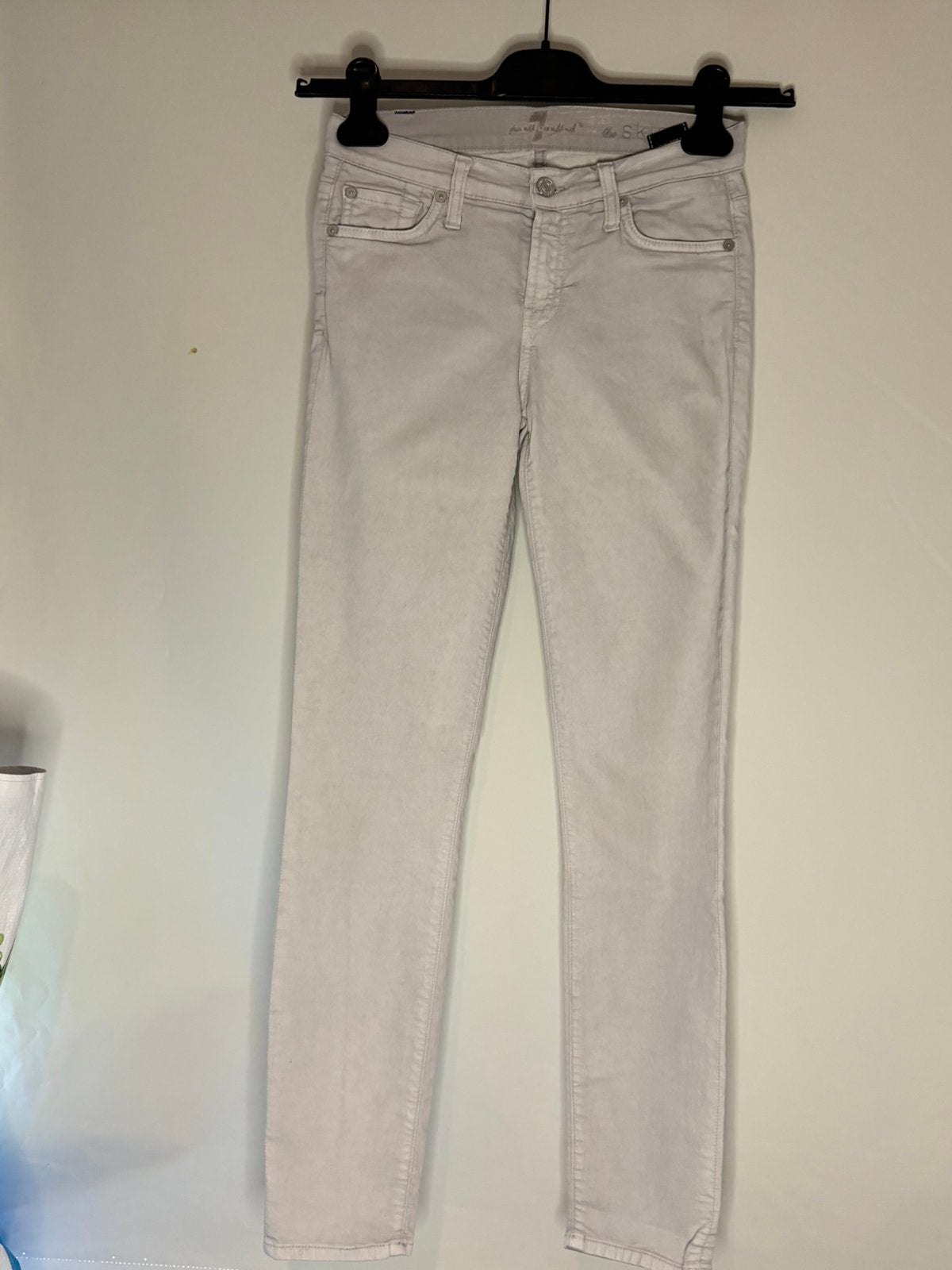 7 for all mankind licht grijze jeans maat 25, ., Ophalen of Verzenden, Zo goed als nieuw, Grijs