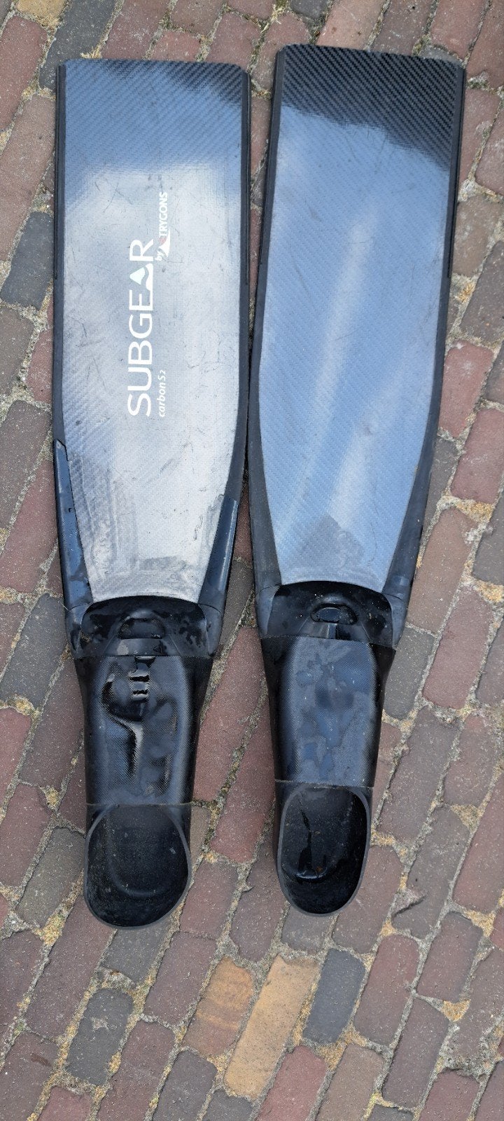 duikvinnen subgear carbon s2 42/44 longblade, Verzenden, Zwem- of Duikvliezen