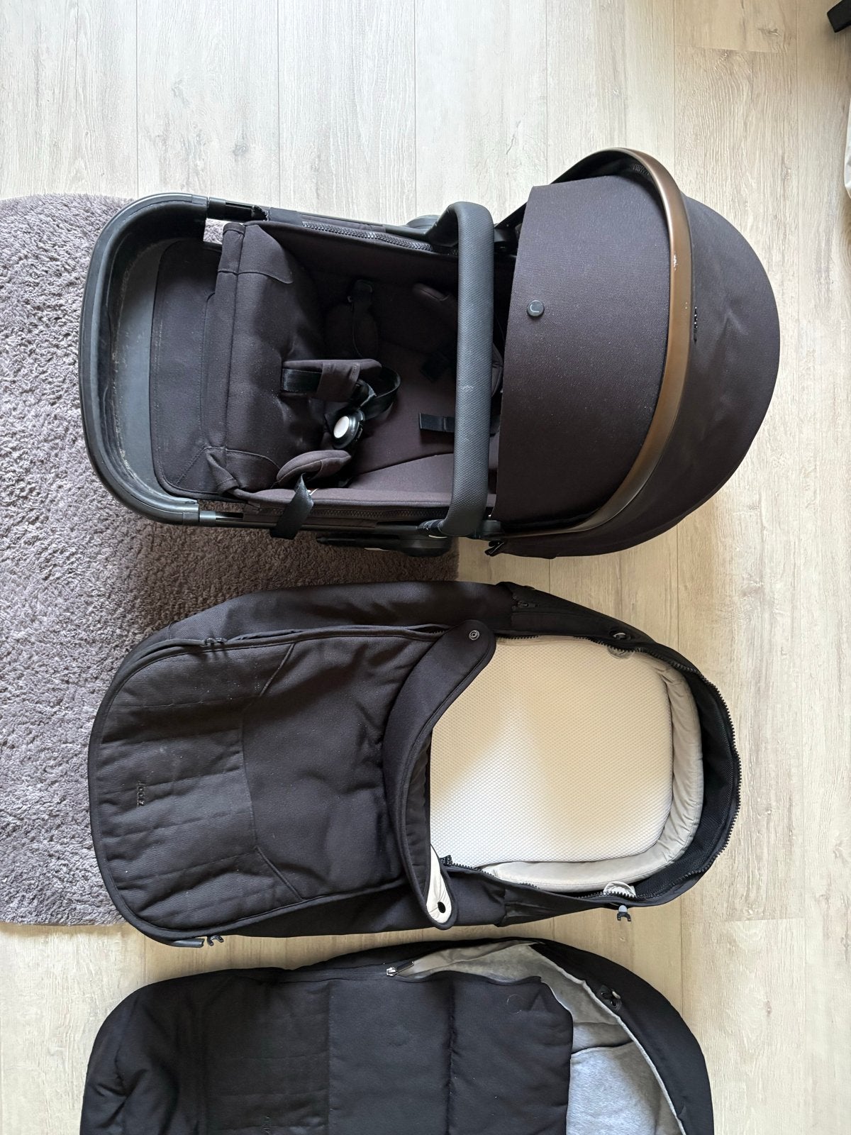 Joolz Day+ kinderwagen met buggy en slaapzak, Gebruikt, Combiwagen, Met autostoeltje, Ophalen