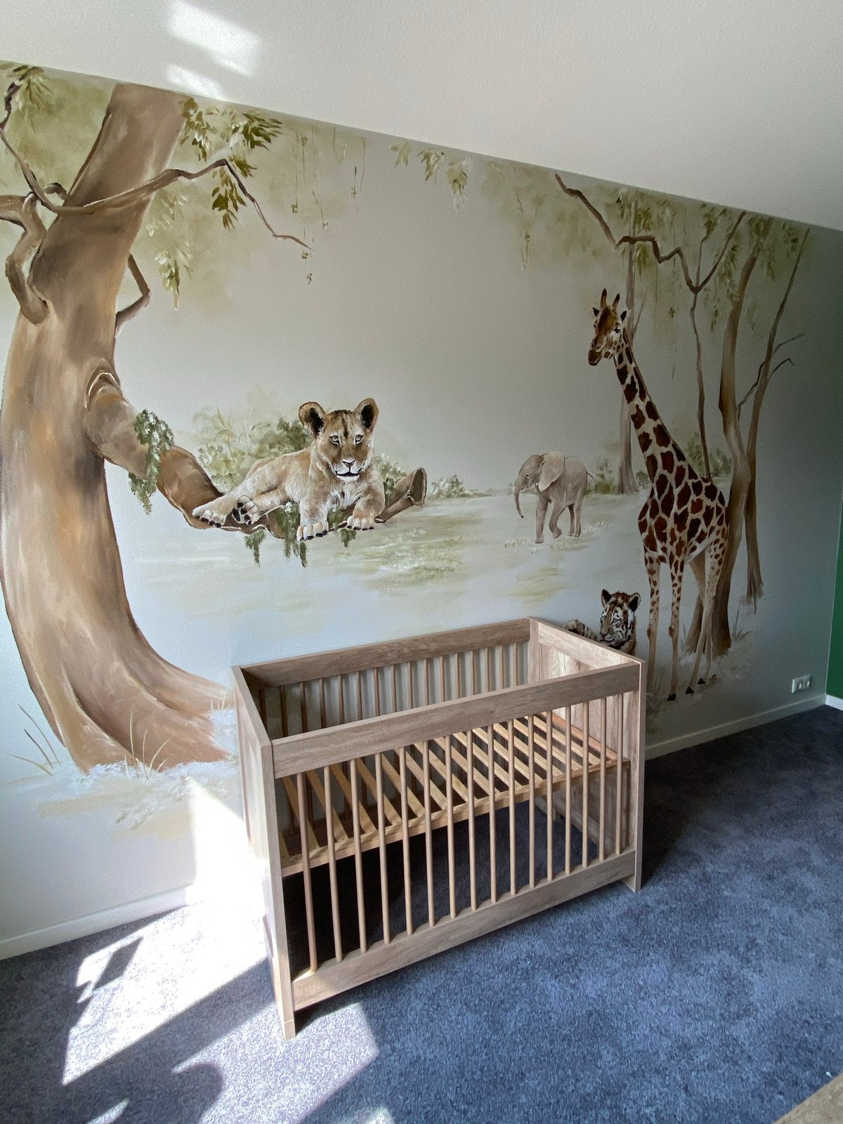 Complete babykamer set van Kidsmill Brent Oldwood, Ophalen, Gebruikt, Lattenbodem, Minder dan 140 cm