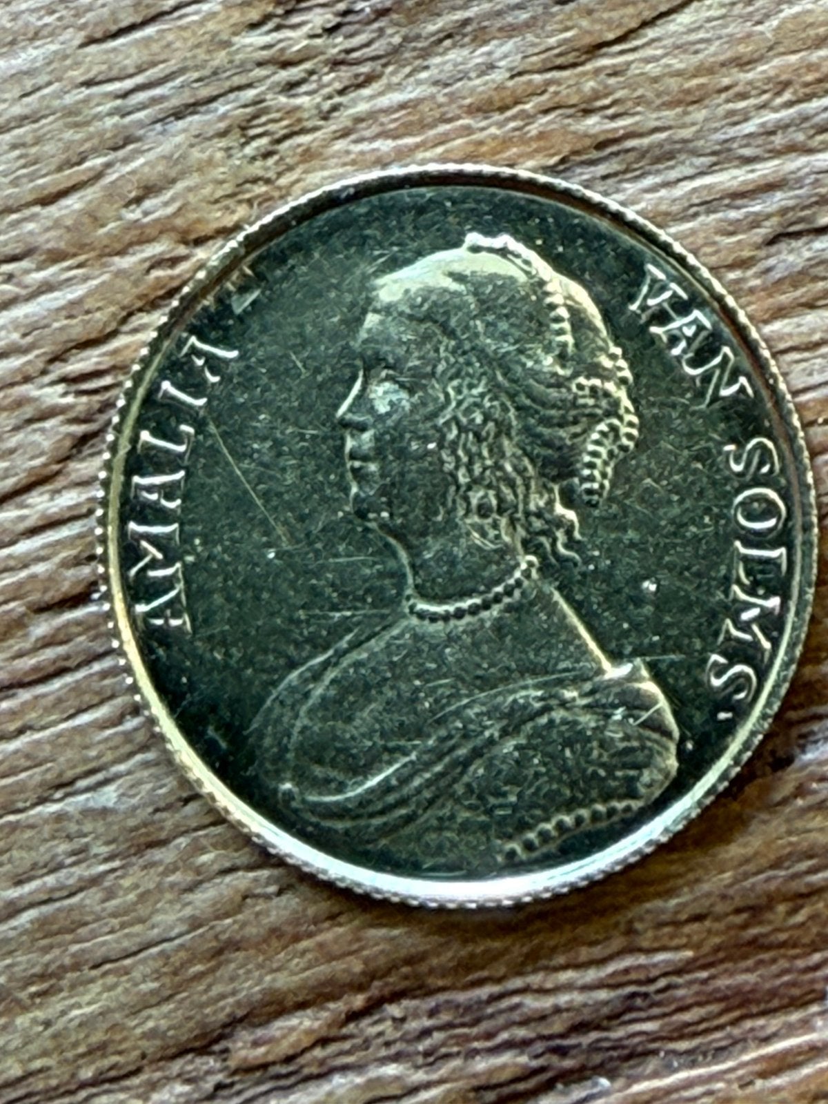 Gouden munt Amalia van someren, Postzegels en Munten, Ophalen of Verzenden, Koningin Beatrix, Euro's