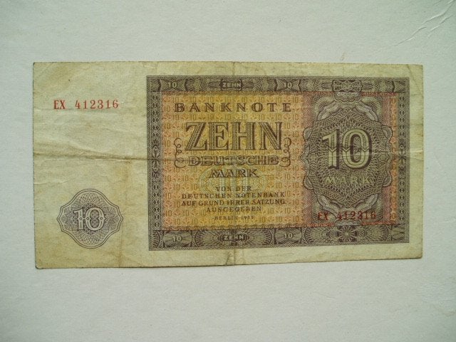 1289. Oost Duitsland, 10 deutsche mark 1955., Postzegels en Munten, Bankbiljetten | Europa | Niet-Eurobiljetten, Verzenden, Duitsland