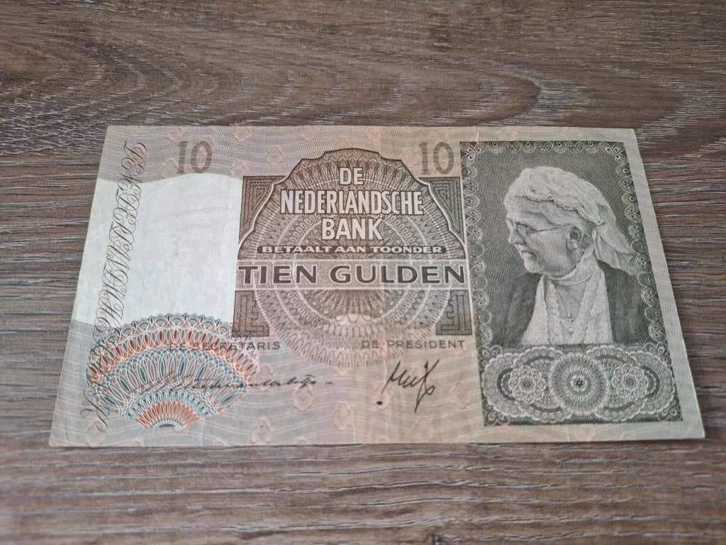 Net biljet 10 gulden Emma, 1940, Ophalen of Verzenden, 10 gulden