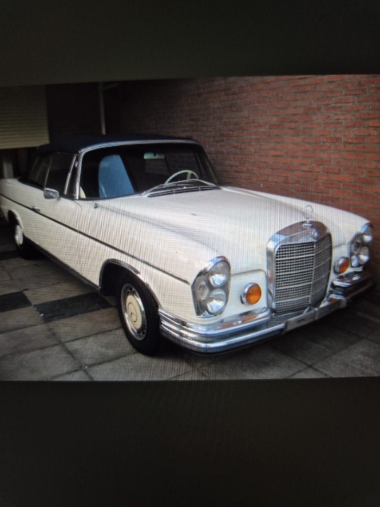 Mercedes W111 cabrio bj 1964, Auto's, Achterwielaandrijving, Cabriolet, Wit, Leder