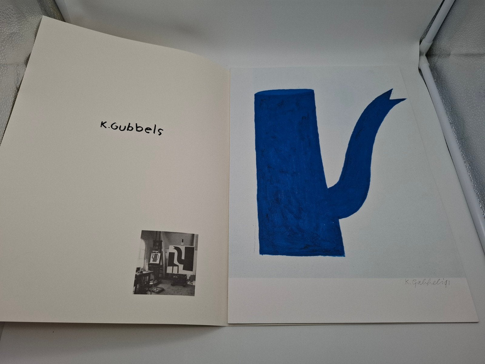 Klaas Gubbels 3 litho's in verzegelde map, Antiek en Kunst, Abstract, Ophalen of Verzenden, Gelimiteerde oplage, Lithografie